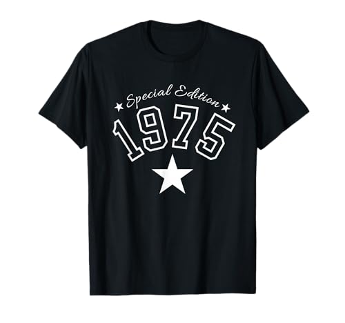 Jahrgang 1975 Geburtstag Design Frauen Männer geboren 1975 T-Shirt Jahrgang 1975 Geburtstag Design Frauen Männer geboren 1975 T-Shirt von GebGesch 1975 Geburtstag Geschenke