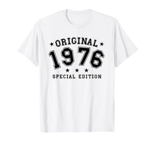 Jahrgang 1976 Geburtstag Design Frauen Männer geboren 1976 T-Shirt von GebGesch 1976 Geburtstag Geschenke