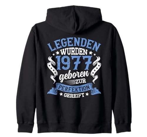 Jahrgang 1977 Geburtstag Design Frauen Männer geboren 1977 Kapuzenjacke Jahrgang 1977 Geburtstag Design Frauen Männer geboren 1977 Kapuzenjacke von GebGesch 1977 Geburtstag Geschenke
