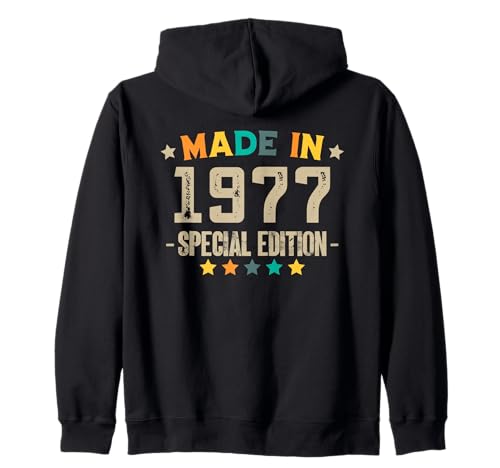 Jahrgang 1977 Geburtstag Design Frauen Männer geboren 1977 Kapuzenjacke Jahrgang 1977 Geburtstag Design Frauen Männer geboren 1977 Kapuzenjacke von GebGesch 1977 Geburtstag Geschenke