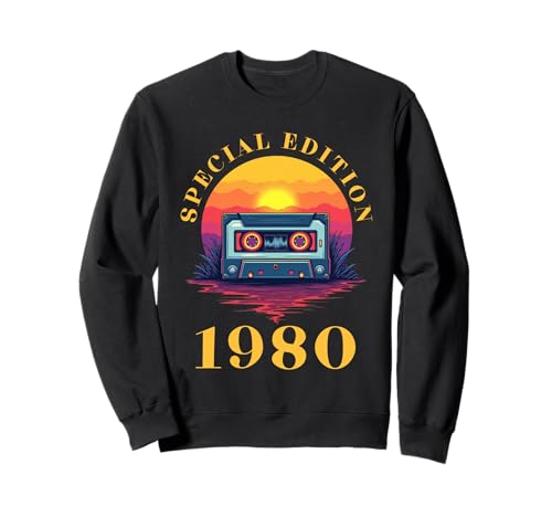 Jahrgang 1980 Geburtstag Design Frauen Männer geboren 1980 Sweatshirt Jahrgang 1980 Geburtstag Design Frauen Männer geboren 1980 Sweatshirt von GebGesch 1980 Geburtstag Geschenke