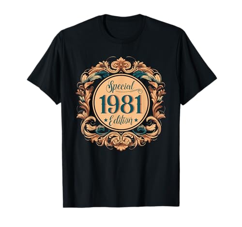 Jahrgang 1981 Geburtstag Design Frauen Männer geboren 1981 T-Shirt Jahrgang 1981 Geburtstag Design Frauen Männer geboren 1981 T-Shirt von GebGesch 1981 Geburtstag Geschenke
