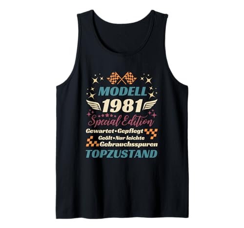 Jahrgang 1981 Geburtstag Design Frauen Männer geboren 1981 Tank Top Jahrgang 1981 Geburtstag Design Frauen Männer geboren 1981 Tank Top von GebGesch 1981 Geburtstag Geschenke