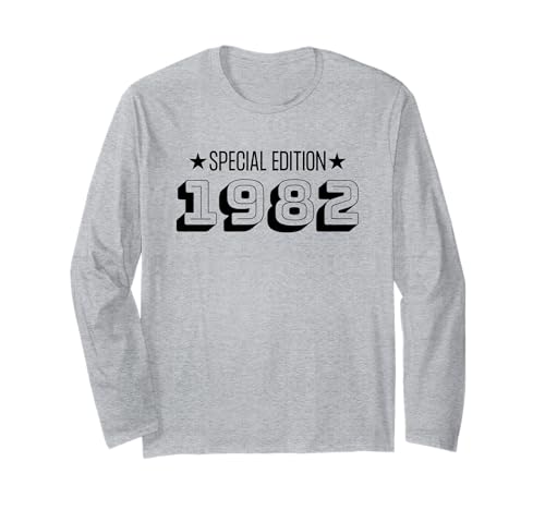 Jahrgang 1982 Geburtstag Design Frauen Männer geboren 1982 Langarmshirt Jahrgang 1982 Geburtstag Design Frauen Männer geboren 1982 Langarmshirt von GebGesch 1982 Geburtstag Geschenke