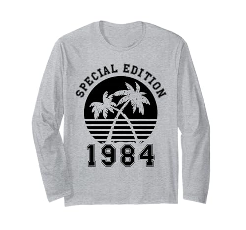 Jahrgang 1984 Geburtstag Design Frauen Männer geboren 1984 Langarmshirt Jahrgang 1984 Geburtstag Design Frauen Männer geboren 1984 Langarmshirt von GebGesch 1984 Geburtstag Geschenke