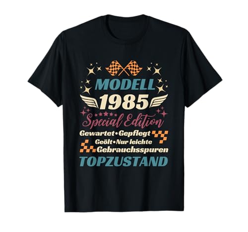 Jahrgang 1985 Geburtstag Design Frauen Männer geboren 1985 T-Shirt von GebGesch 1985 Geburtstag Geschenke
