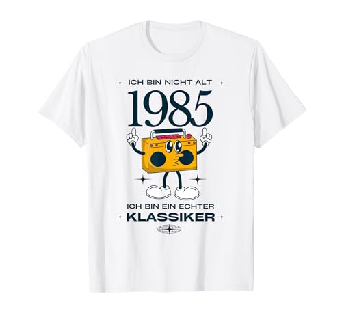Jahrgang 1985 Geburtstag Design Frauen Männer geboren 1985 T-Shirt von GebGesch 1985 Geburtstag Geschenke