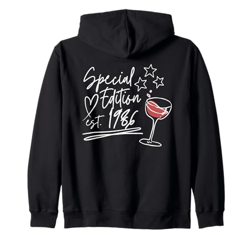 Jahrgang 1986 Geburtstag Design Frauen Männer geboren 1986 Kapuzenjacke von GebGesch 1986 Geburtstag Geschenke