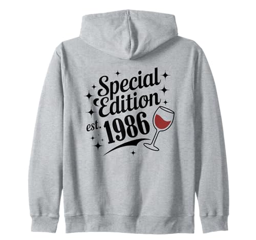 Jahrgang 1986 Geburtstag Design Frauen Männer geboren 1986 Kapuzenjacke von GebGesch 1986 Geburtstag Geschenke