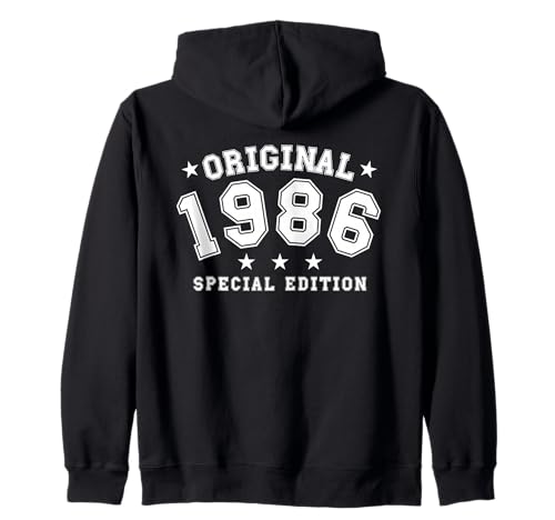 Jahrgang 1986 Geburtstag Design Frauen Männer geboren 1986 Kapuzenjacke von GebGesch 1986 Geburtstag Geschenke