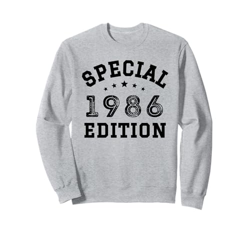 Jahrgang 1986 Geburtstag Design Frauen Männer geboren 1986 Sweatshirt von GebGesch 1986 Geburtstag Geschenke