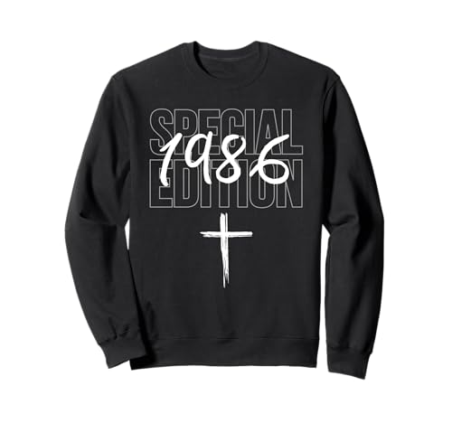 Jahrgang 1986 Geburtstag Design Frauen Männer geboren 1986 Sweatshirt von GebGesch 1986 Geburtstag Geschenke