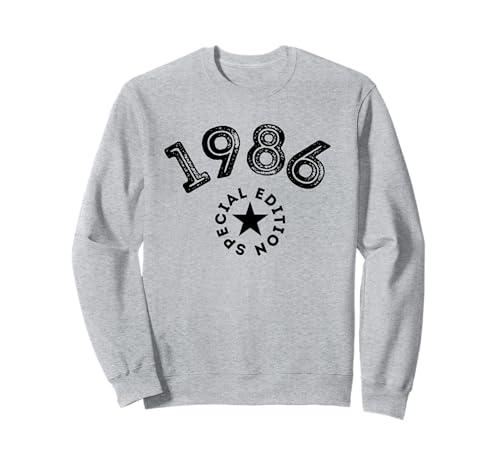 Jahrgang 1986 Geburtstag Design Frauen Männer geboren 1986 Sweatshirt von GebGesch 1986 Geburtstag Geschenke