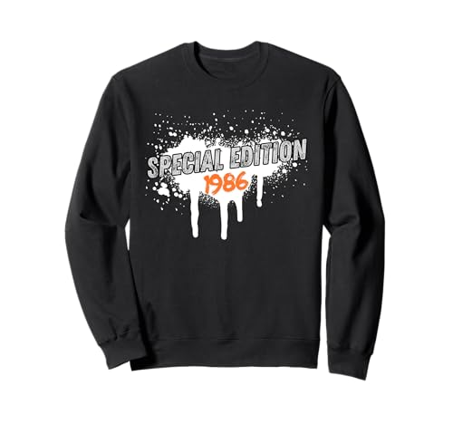 Jahrgang 1986 Geburtstag Design Frauen Männer geboren 1986 Sweatshirt von GebGesch 1986 Geburtstag Geschenke