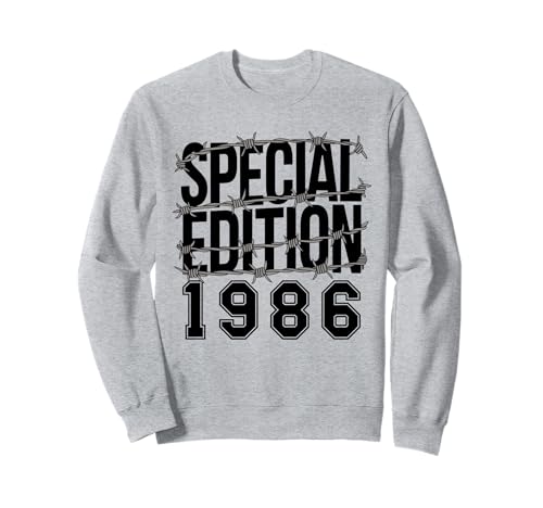 Jahrgang 1986 Geburtstag Design Frauen Männer geboren 1986 Sweatshirt von GebGesch 1986 Geburtstag Geschenke