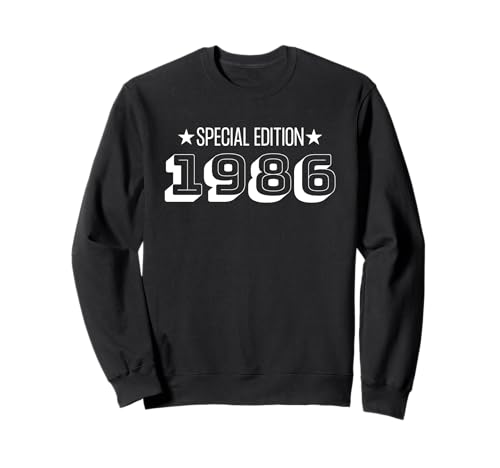 Jahrgang 1986 Geburtstag Design Frauen Männer geboren 1986 Sweatshirt von GebGesch 1986 Geburtstag Geschenke