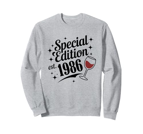 Jahrgang 1986 Geburtstag Design Frauen Männer geboren 1986 Sweatshirt von GebGesch 1986 Geburtstag Geschenke