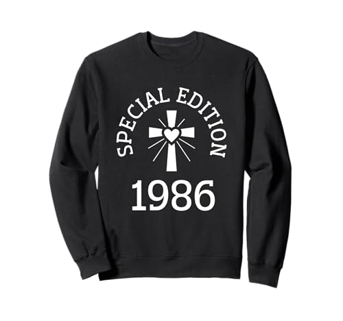 Jahrgang 1986 Geburtstag Design Frauen Männer geboren 1986 Sweatshirt von GebGesch 1986 Geburtstag Geschenke