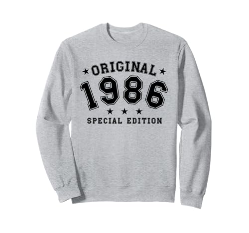Jahrgang 1986 Geburtstag Design Frauen Männer geboren 1986 Sweatshirt von GebGesch 1986 Geburtstag Geschenke