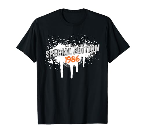 Jahrgang 1986 Geburtstag Design Frauen Männer geboren 1986 T-Shirt von GebGesch 1986 Geburtstag Geschenke