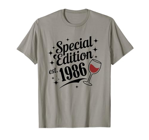 Jahrgang 1986 Geburtstag Design Frauen Männer geboren 1986 T-Shirt von GebGesch 1986 Geburtstag Geschenke