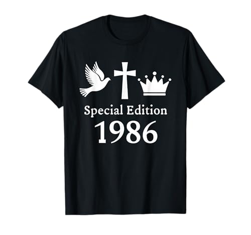 Jahrgang 1986 Geburtstag Design Frauen Männer geboren 1986 T-Shirt von GebGesch 1986 Geburtstag Geschenke