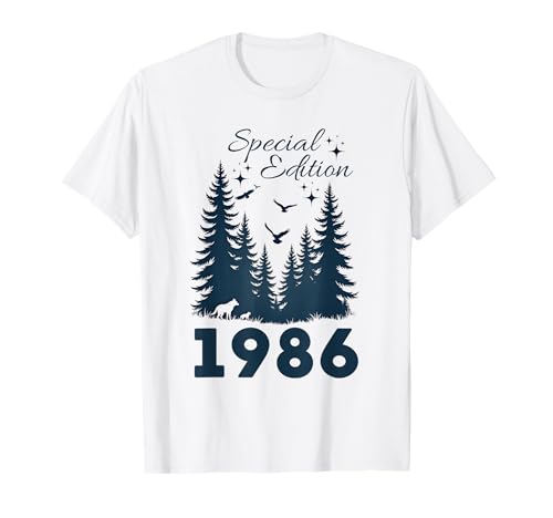 Jahrgang 1986 Geburtstag Design Frauen Männer geboren 1986 T-Shirt von GebGesch 1986 Geburtstag Geschenke