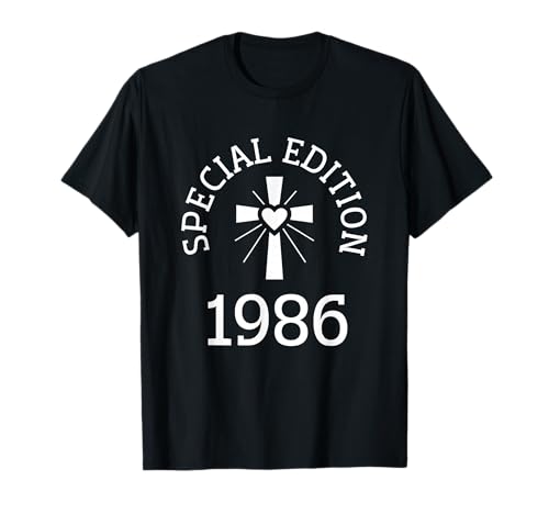 Jahrgang 1986 Geburtstag Design Frauen Männer geboren 1986 T-Shirt von GebGesch 1986 Geburtstag Geschenke