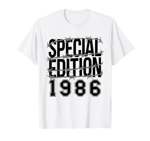 Jahrgang 1986 Geburtstag Design Frauen Männer geboren 1986 T-Shirt von GebGesch 1986 Geburtstag Geschenke