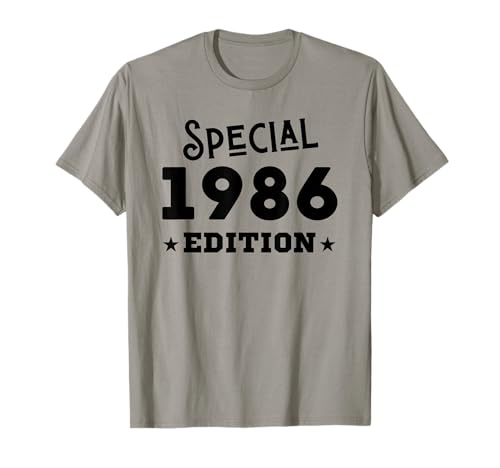Jahrgang 1986 Geburtstag Design Frauen Männer geboren 1986 T-Shirt von GebGesch 1986 Geburtstag Geschenke