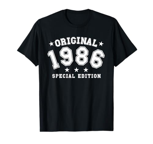 Jahrgang 1986 Geburtstag Design Frauen Männer geboren 1986 T-Shirt von GebGesch 1986 Geburtstag Geschenke