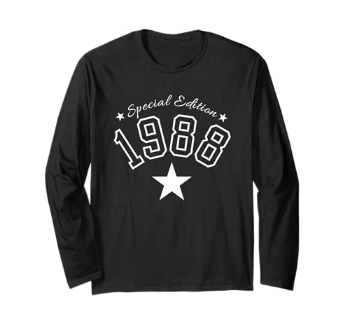 Jahrgang 1988 Geburtstag Design Frauen Männer geboren 1988 Langarmshirt Jahrgang 1988 Geburtstag Design Frauen Männer geboren 1988 Langarmshirt von GebGesch 1988 Geburtstag Geschenke