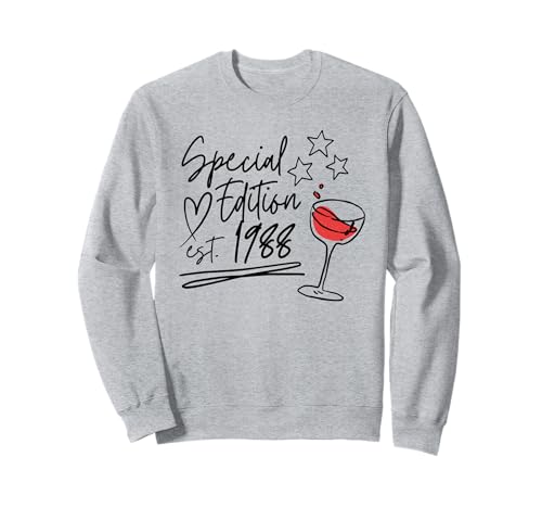 Jahrgang 1988 Geburtstag Design Frauen Männer geboren 1988 Sweatshirt Jahrgang 1988 Geburtstag Design Frauen Männer geboren 1988 Sweatshirt von GebGesch 1988 Geburtstag Geschenke