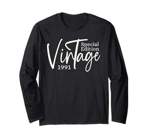 Jahrgang 1991 Geburtstag Design Frauen geboren 1991 Langarmshirt Jahrgang 1991 Geburtstag Design Frauen geboren 1991 Langarmshirt von GebGesch 1991 Geburtstag Geschenke