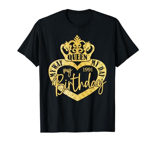 Jahrgang 1991 Geburtstag Design Frauen geboren 1991 T-Shirt Jahrgang 1991 Geburtstag Design Frauen geboren 1991 T-Shirt von GebGesch 1991 Geburtstag Geschenke