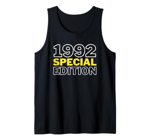 Jahrgang 1992 Geburtstag Design Frauen Männer geboren 1992 Tank Top von GebGesch 1992 Geburtstag Geschenke