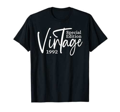 Jahrgang 1992 Geburtstag Design Frauen geboren 1992 T-Shirt von GebGesch 1992 Geburtstag Geschenke