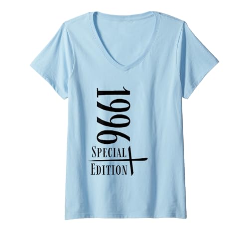 Damen 29 Jahre Jahrgang 1996 29 Geburtstag geboren 1996 T-Shirt mit V-Ausschnitt von GebGesch 1996 Geburtstag Geschenke