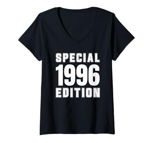 Damen 29 Jahre Jahrgang 1996 29 Geburtstag geboren 1996 T-Shirt mit V-Ausschnitt von GebGesch 1996 Geburtstag Geschenke