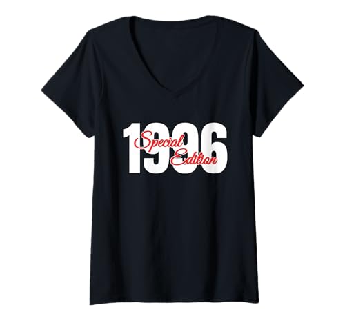 Damen 29 Jahre Jahrgang 1996 29 Geburtstag geboren 1996 T-Shirt mit V-Ausschnitt von GebGesch 1996 Geburtstag Geschenke