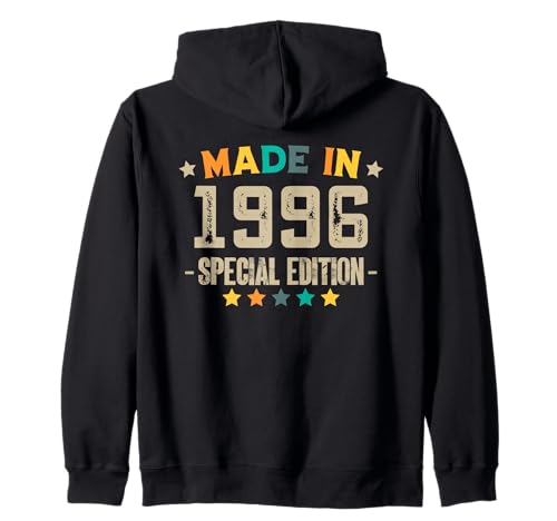 Jahrgang 1996 Geburtstag Design Frauen Männer geboren 1996 Kapuzenjacke von GebGesch 1996 Geburtstag Geschenke