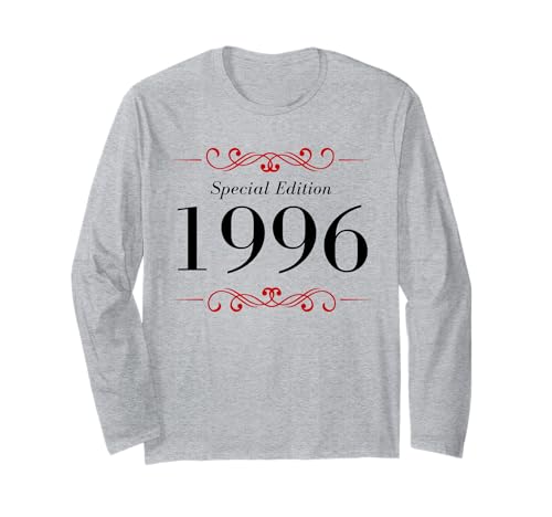 Jahrgang 1996 Geburtstag Design Frauen Männer geboren 1996 Langarmshirt von GebGesch 1996 Geburtstag Geschenke