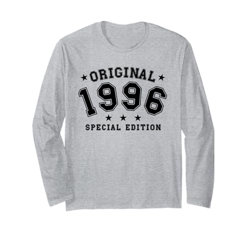 Jahrgang 1996 Geburtstag Design Frauen Männer geboren 1996 Langarmshirt von GebGesch 1996 Geburtstag Geschenke