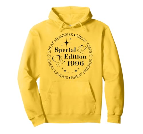 Jahrgang 1996 Geburtstag Design Frauen Männer geboren 1996 Pullover Hoodie von GebGesch 1996 Geburtstag Geschenke
