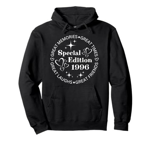 Jahrgang 1996 Geburtstag Design Frauen Männer geboren 1996 Pullover Hoodie von GebGesch 1996 Geburtstag Geschenke
