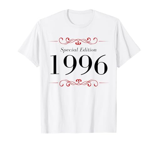 Jahrgang 1996 Geburtstag Design Frauen Männer geboren 1996 T-Shirt von GebGesch 1996 Geburtstag Geschenke
