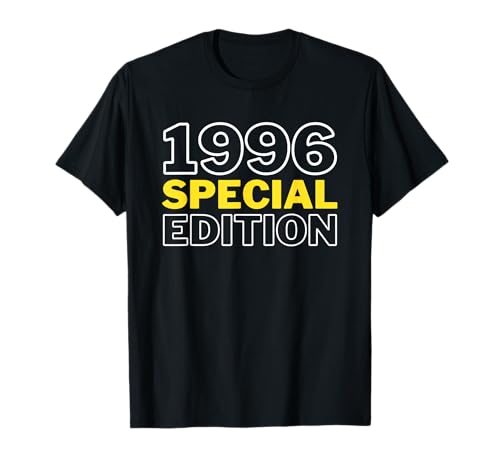 Jahrgang 1996 Geburtstag Design Frauen Männer geboren 1996 T-Shirt von GebGesch 1996 Geburtstag Geschenke