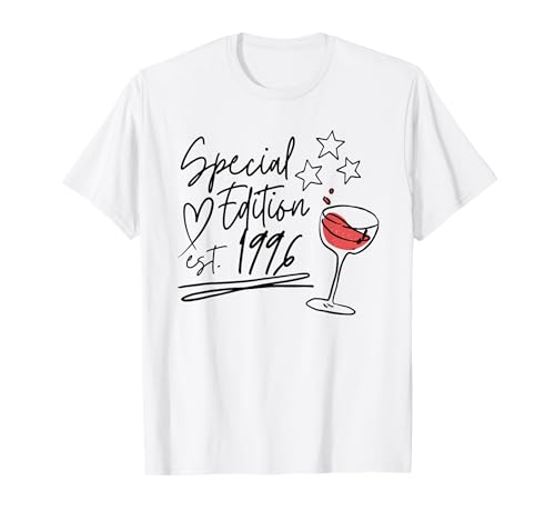 Jahrgang 1996 Geburtstag Design Frauen Männer geboren 1996 T-Shirt von GebGesch 1996 Geburtstag Geschenke