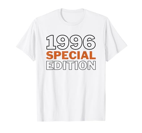Jahrgang 1996 Geburtstag Design Frauen Männer geboren 1996 T-Shirt von GebGesch 1996 Geburtstag Geschenke