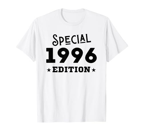 Jahrgang 1996 Geburtstag Design Frauen Männer geboren 1996 T-Shirt von GebGesch 1996 Geburtstag Geschenke